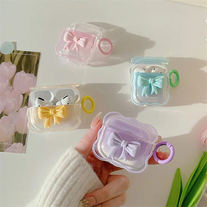 Wavy 3D Bow Airpods Case