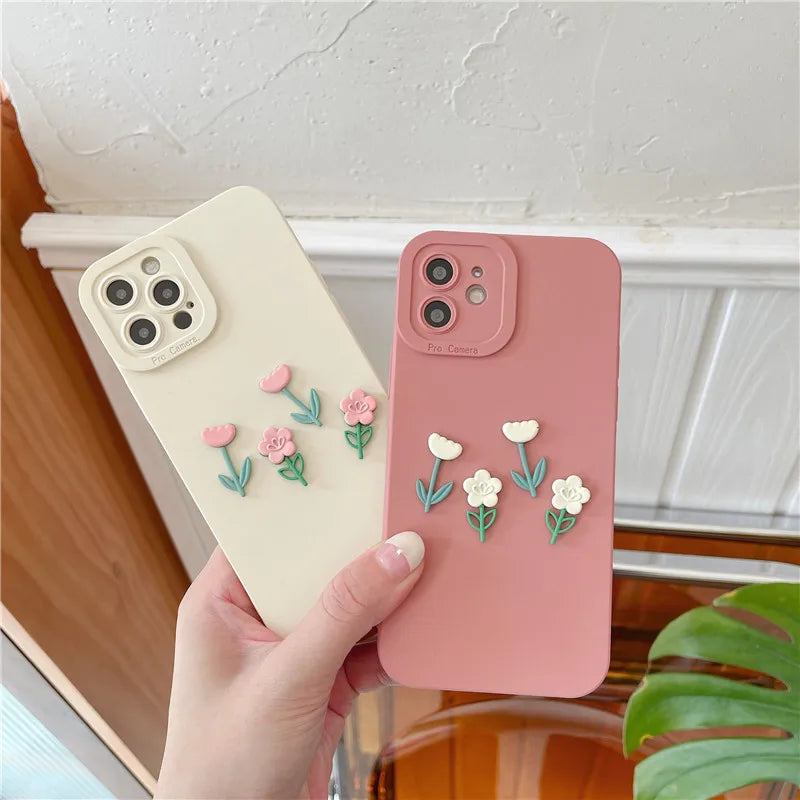 3D Flowers Case