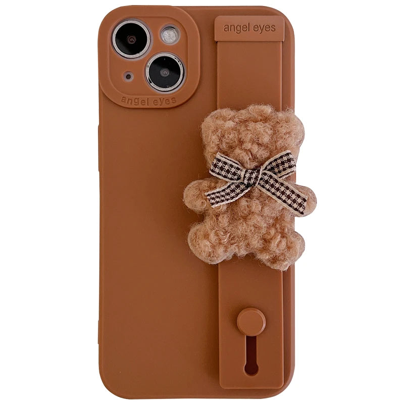 3D Bear Wriststrap Case