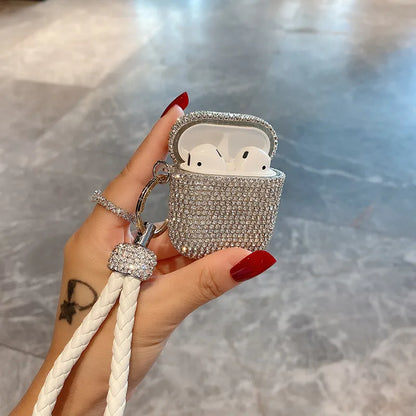 Rhinestone AirPods Case + Strap