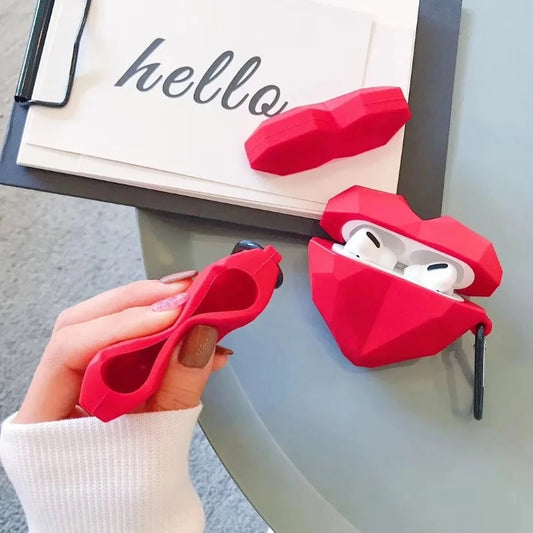 Red LoveHeart AirPods Case