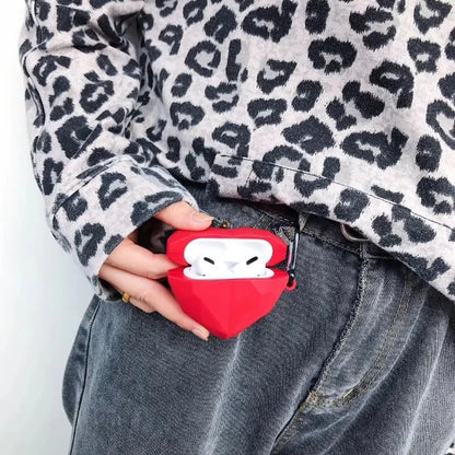 Red LoveHeart AirPods Case