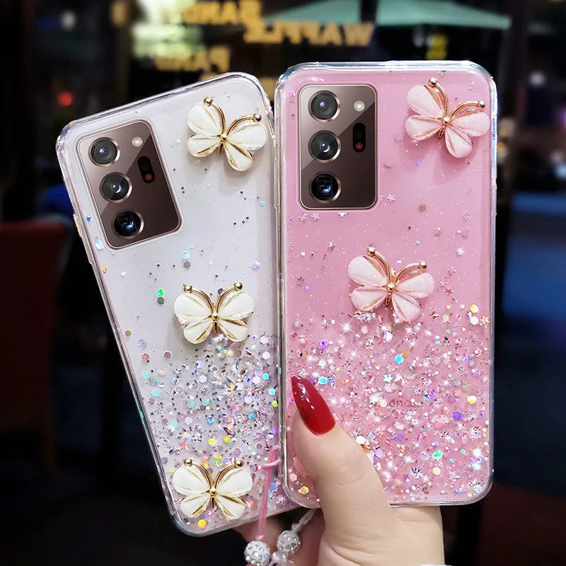 3D Butterflies Case + Strap