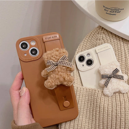 3D Bear Wriststrap Case