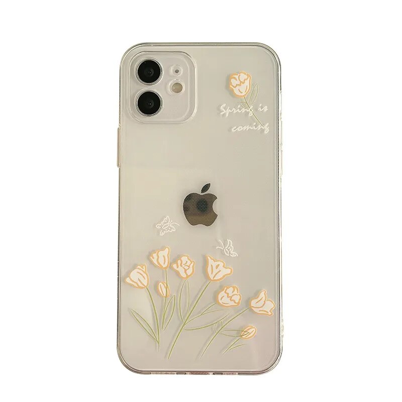 Clear Floral Case