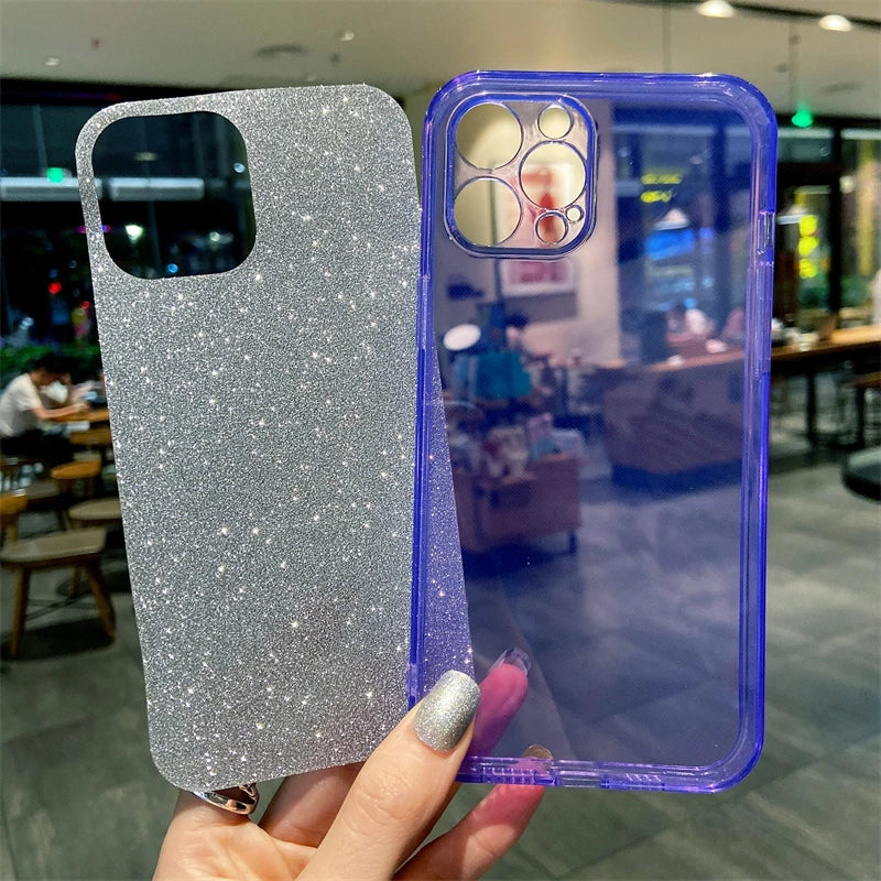 2in1 Clear Glitter Case