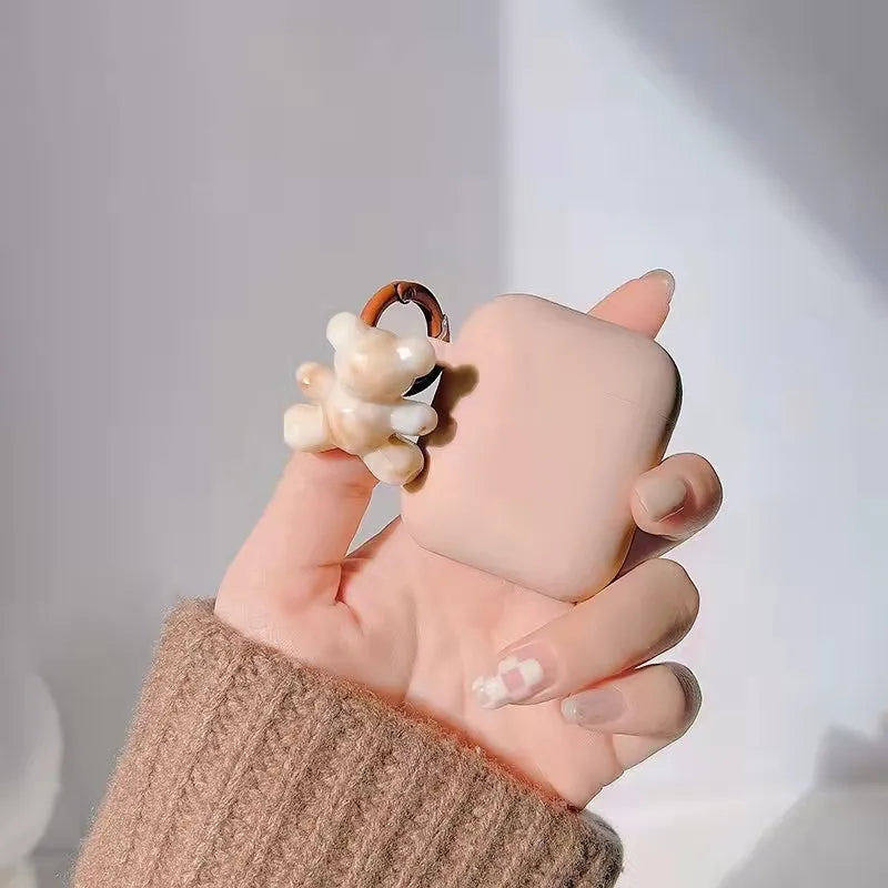 Silicone AirPods Case + Bear Charm