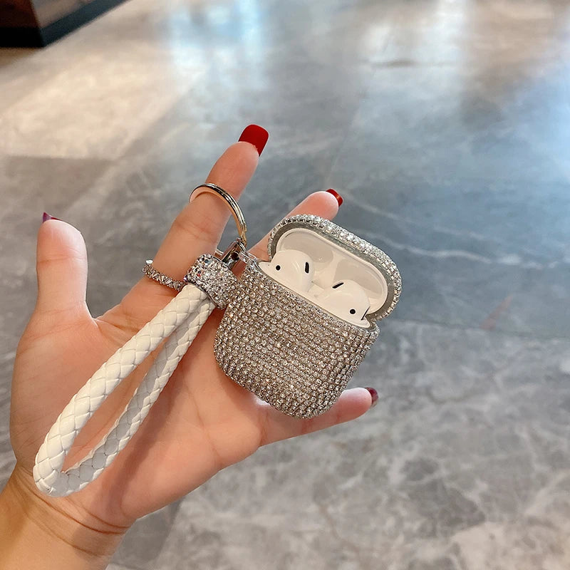 Rhinestone AirPods Case + Strap