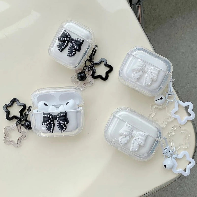 Pearl Bow Airpod Cases + Star Charm