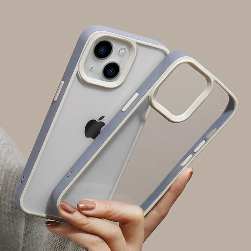 Clear Case with Blue Details