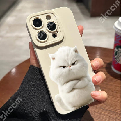 Shockproof Soft Silicone Bumper Cat iPhone Case