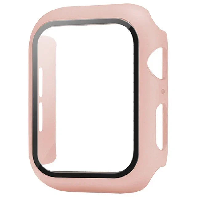 Tempered Glass + PC Bumper Cover for Apple Watch