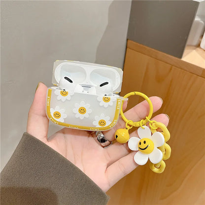 Smiley Flowers AirPods Case + Charm