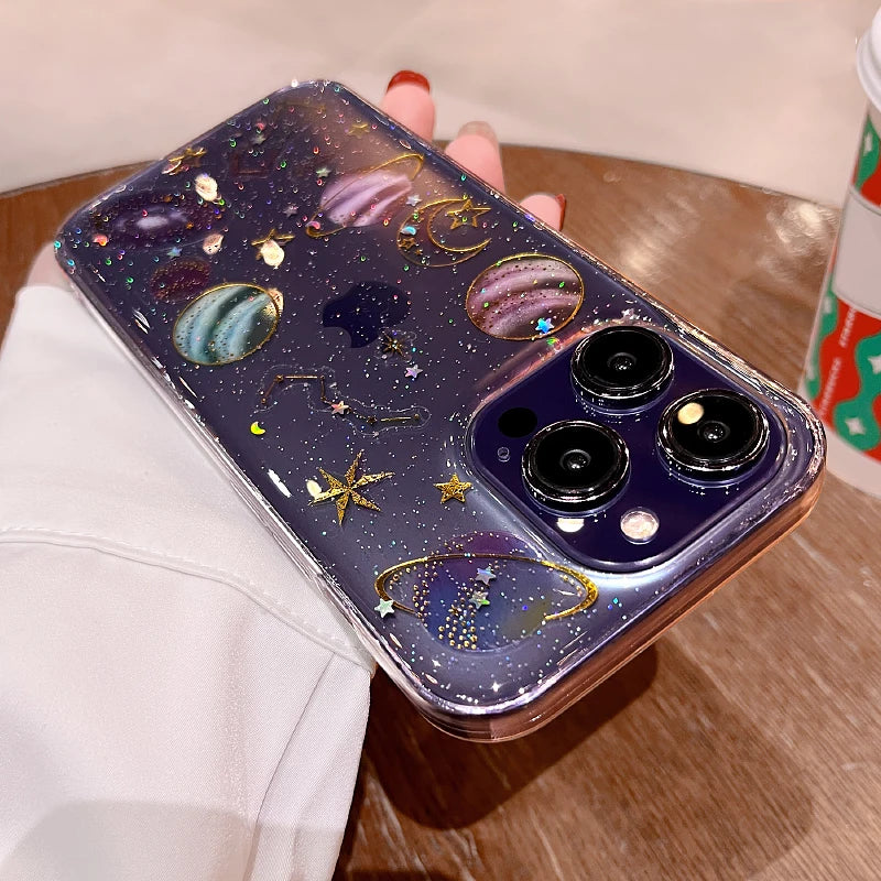 Glitter Space Case