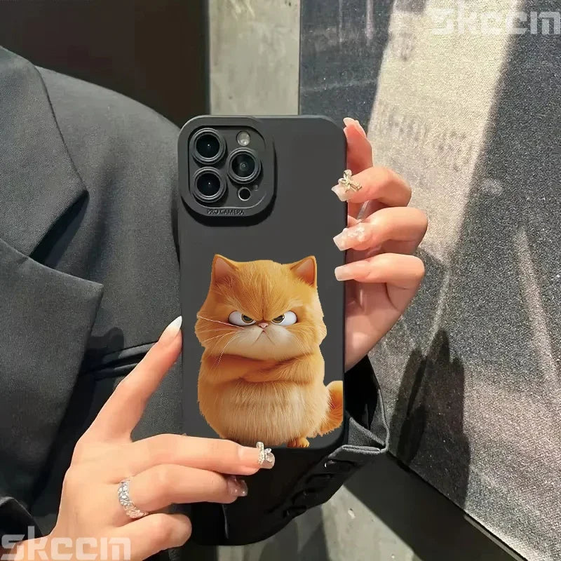 Shockproof Soft Silicone Bumper Cat iPhone Case