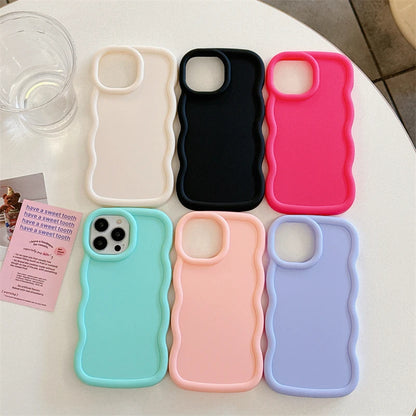 Wave Side Liquid Silicone iPhone Case