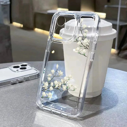 Clear Floral Case