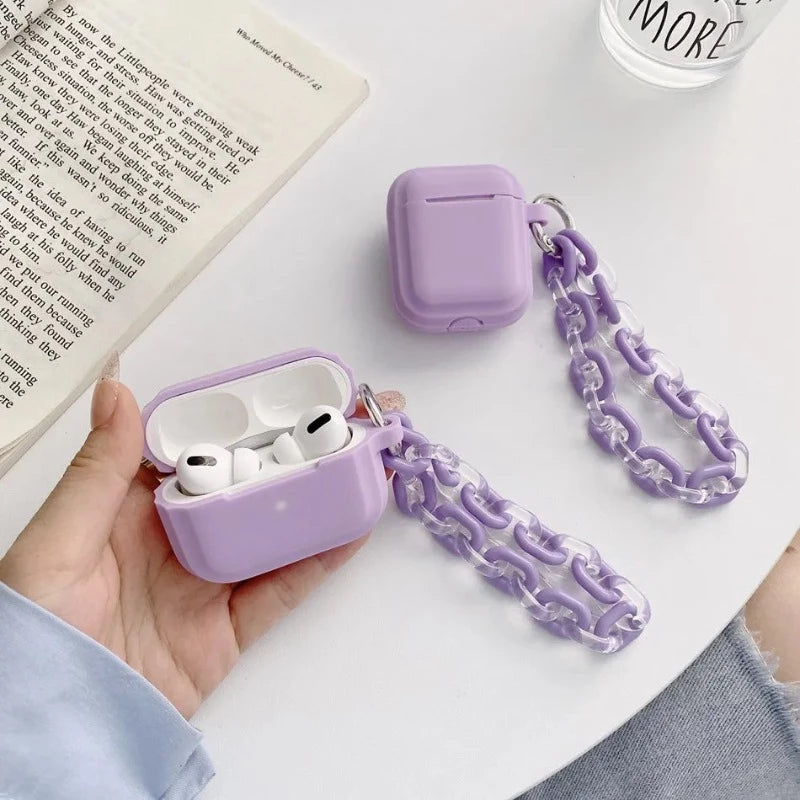 Purple AirPods Case + Strap