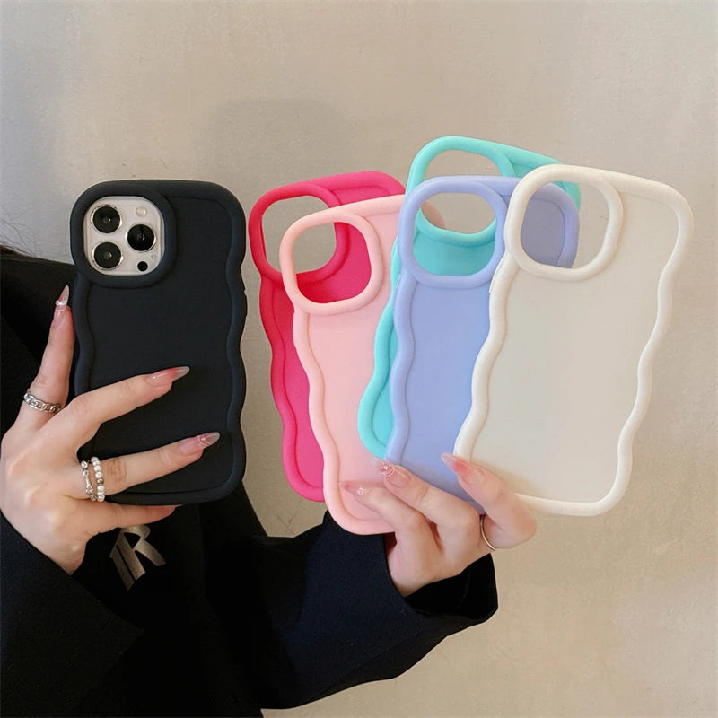 Wave Side Liquid Silicone iPhone Case