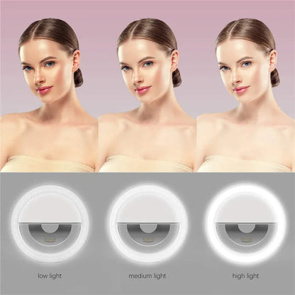 Tragbarer LED-Selfie-Ring