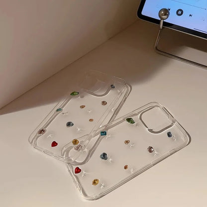 3D Colorful Rhinestones Case