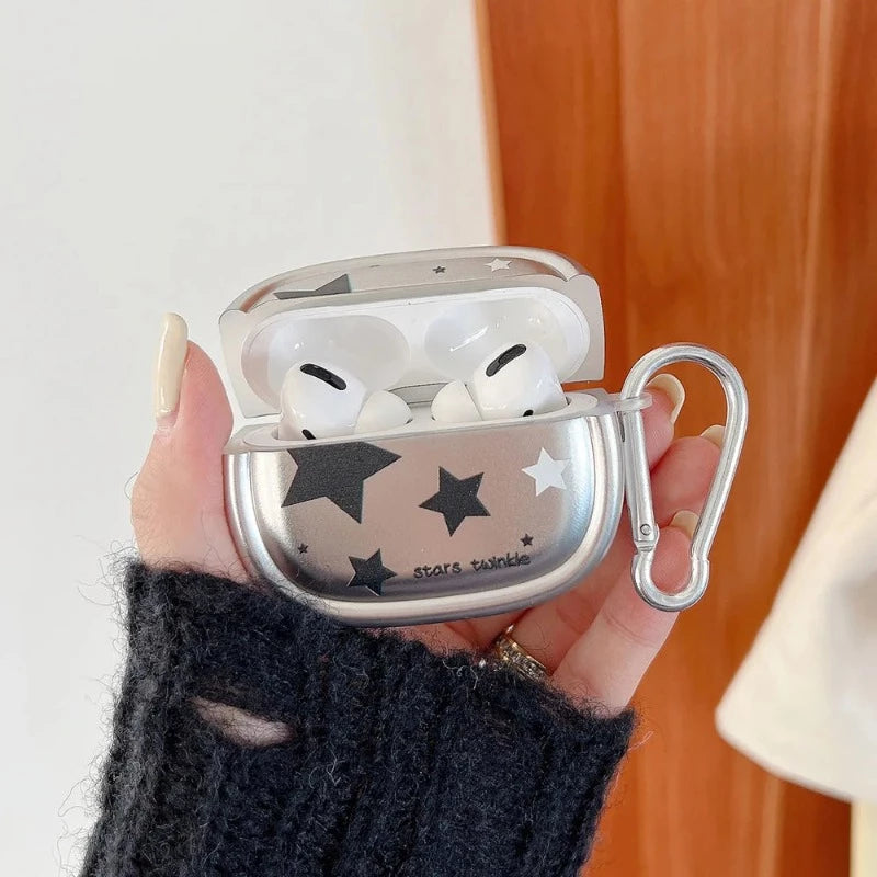 Silver Stars AirPods Case