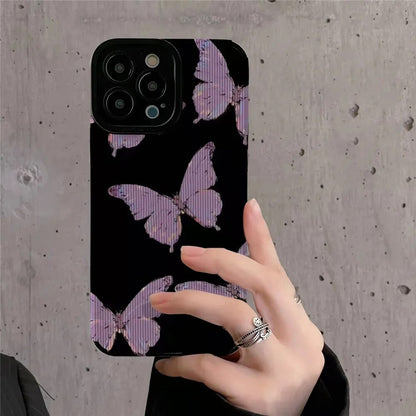 Purple Butterfly Pattern Case