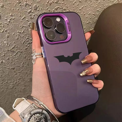 Bat Spider Pattern Matte Texture iPhone Case