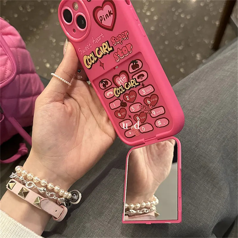 Pink Mirror Telephone Case