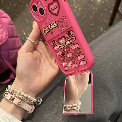 Pink Mirror Telephone Case