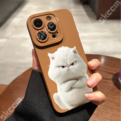 Shockproof Soft Silicone Bumper Cat iPhone Case