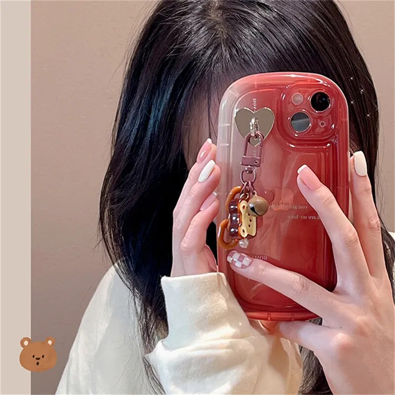 Cute Bear Pendant Case