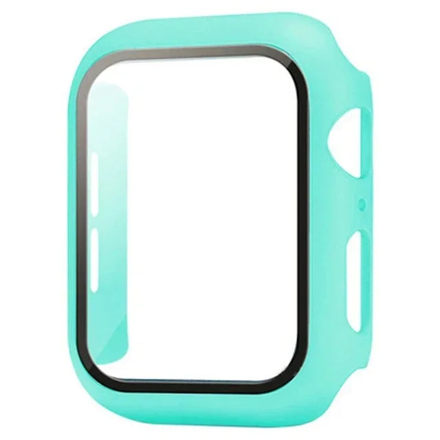 Gehärtetes Glas + PC-Stoßfängerabdeckung für Apple Watch