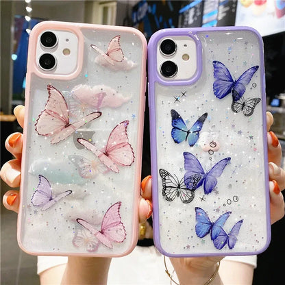 Glitter Butterfly Case