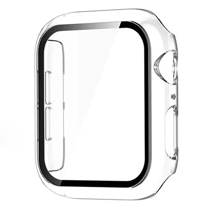 Gehärtetes Glas + PC-Stoßfängerabdeckung für Apple Watch