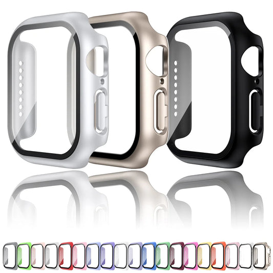 Tempered Glass & Case for Apple Watch