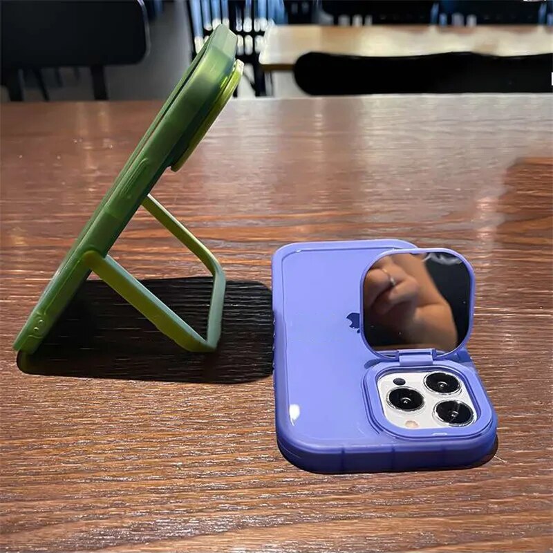 Mirror Folding Stand Holder Case