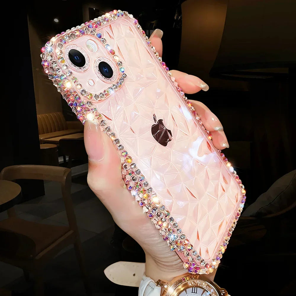 Luxuriöse iPhone-Hülle mit Diamant-Glitzer