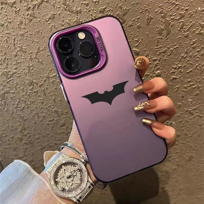 Bat Spider Pattern Matte Texture iPhone Case