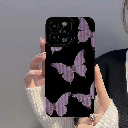 Purple Butterfly Pattern Case