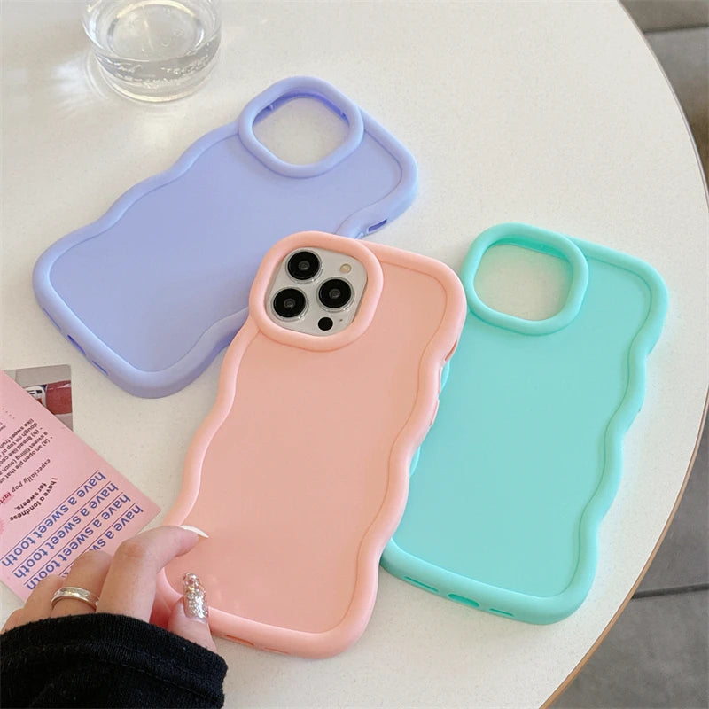 Wave Side Liquid Silicone iPhone Case