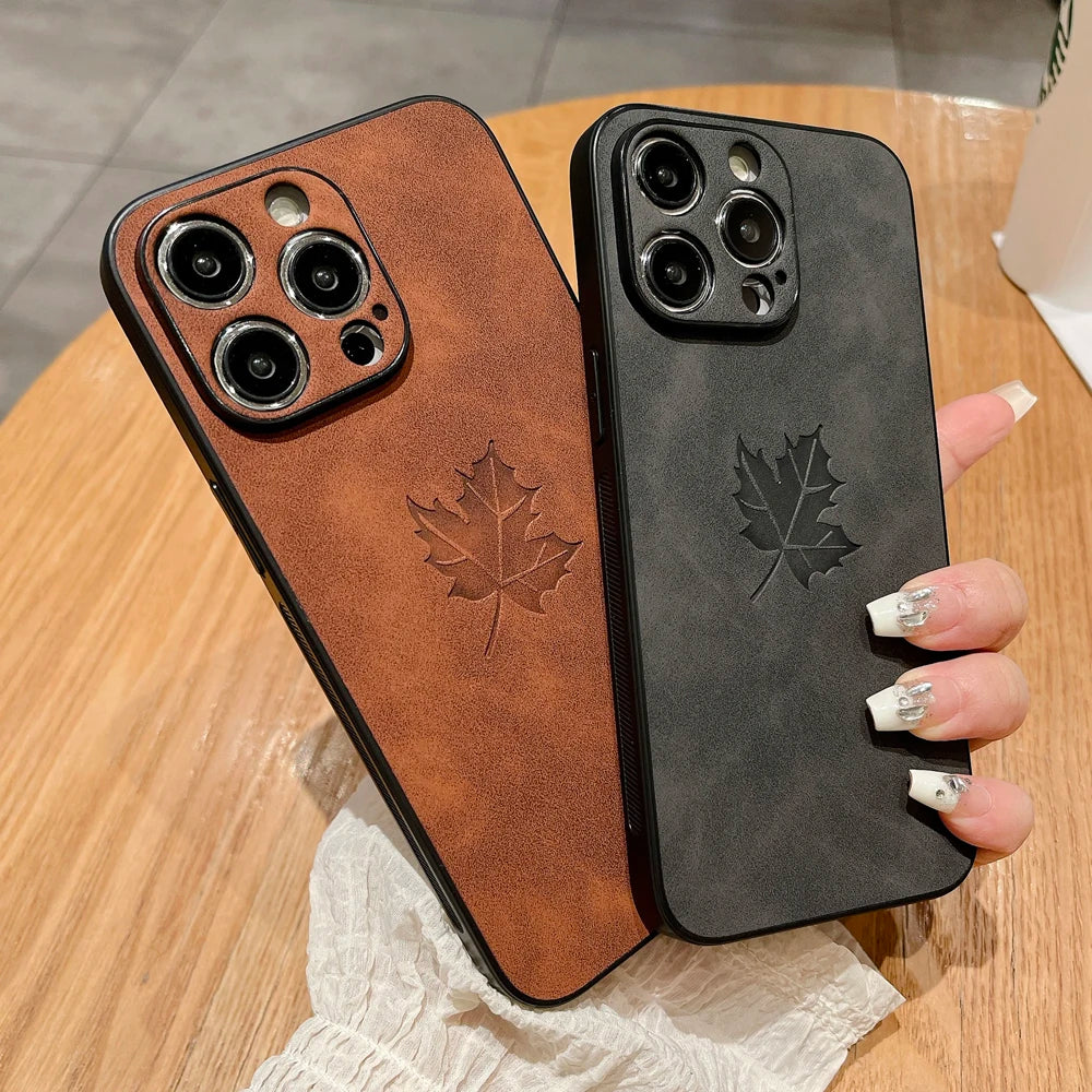 Leather Retra iPhone Case