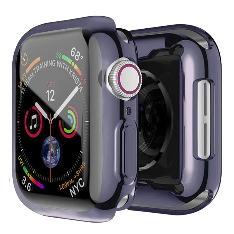 Apple Watch Displayschutz und TPU-Stoßfängerabdeckung