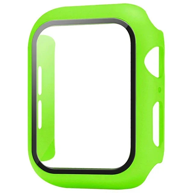 Gehärtetes Glas + PC-Stoßfängerabdeckung für Apple Watch