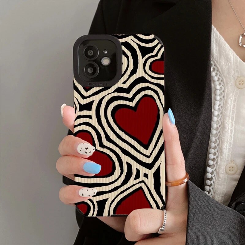 Red LoveHearts Case