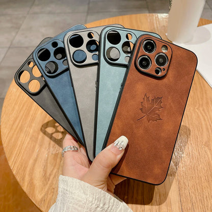 Leather Retra iPhone Case