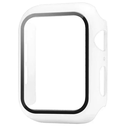 Tempered Glass & Case for Apple Watch Series