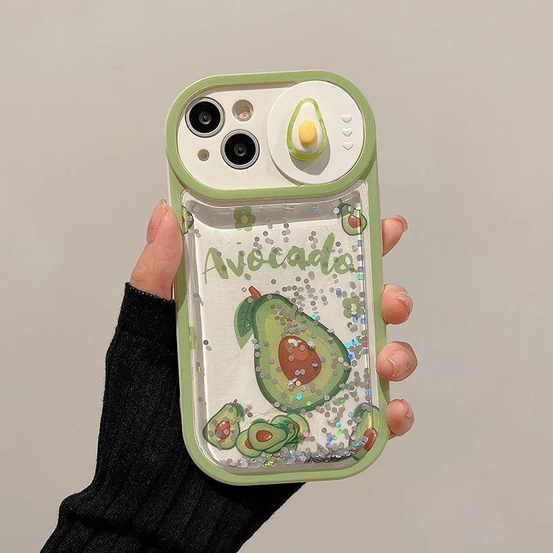 Strawberry & Avocado Slide Camera Case