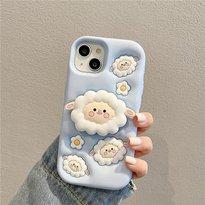 Cute Sheep Stand Holder Case