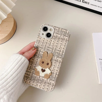 Bunny Weave Lattice Embroidered Case